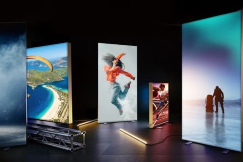 Totems rétro éclairés LED